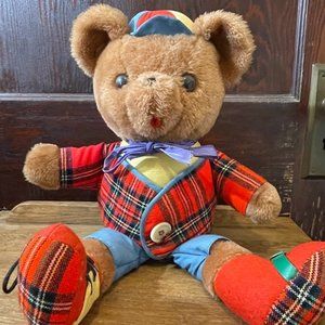 1977 R. Dakin Learn to Dress Vintage Teddy Bear